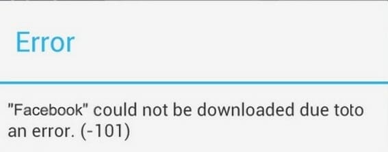 Play Store Error 101